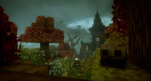 Yes. I combined 2 aesthetics in Minecraft. #Minecraft #fall #halloween #twilight #spookyseason 