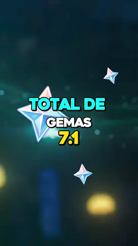 Total de gemas da 7.1 #GenshinImpact #primogems #vesnagenshin 