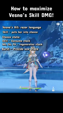 Part 1 | How to maximize Vesna’s DMG!! #fypシ゚ #GenshinImpact #vesna #genshinguide 