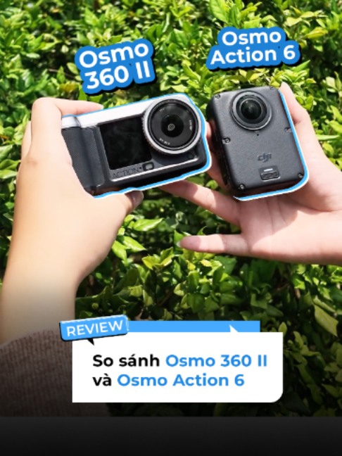 Đang phân vân không biết chọn Osmo 360 II hay Action 6? 🤔 So sánh nhanh hai con tướng siêu mạnh nhà DJI để anh em dễ chọn camera hành động phù hợp nhé! #DJIbyGlobalVision #Osmo360II #Action6 #thisorthat