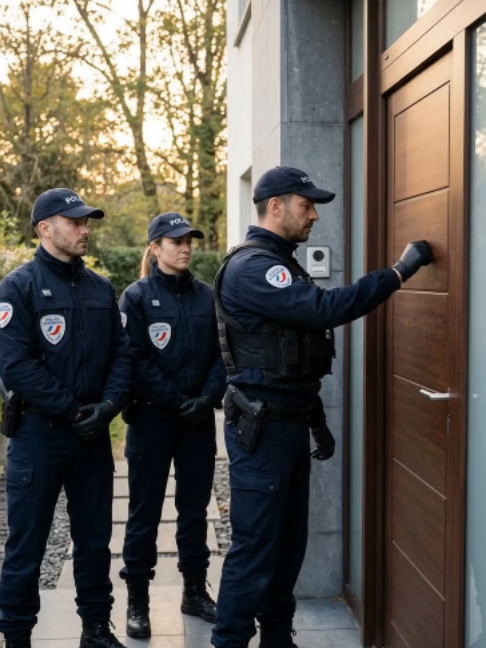 TITRE : VISITE DES POLICIES en tout cas je suis fier de ma fille #fr#france #policia #viralvideos #paris #drole_videos