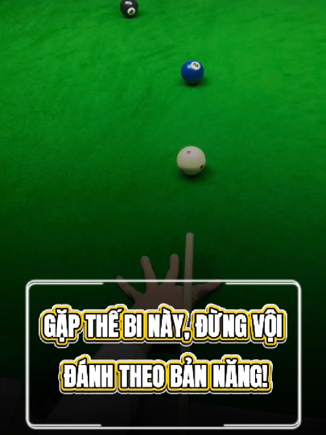 Gặp thế bi này, đừng vội đánh theo bản năng! #Bida #BidaLỗ #Billiards #KyThuatBida #MeoBida