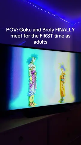 Broly genuinely pissed and Goku just tryna aura farm 😂 #goku #broly #dragonballz #brolymovie #vegeta 
