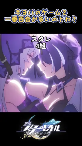 ホヨバのゲームで一番百合カップリングが多いのどれ？#崩壊スターレイル#原神#スタレ#崩壊ネクサスアニマ#ネクサスアニマada#ゼンゼロ