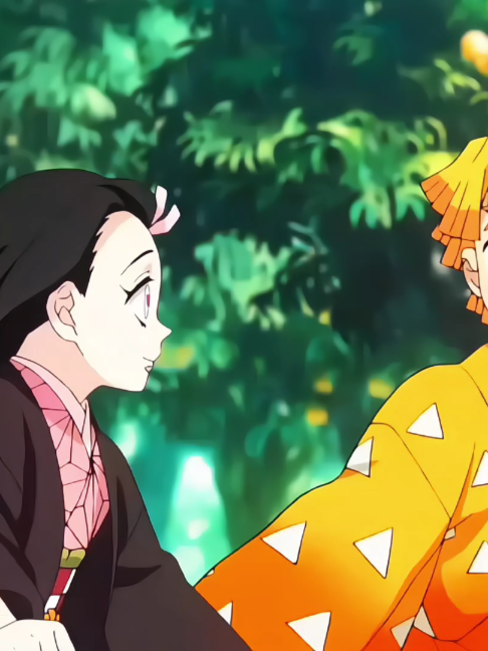 Zenetsu and nezuko😍😸 #demonslayer #zenitsu #nezuko #animeedit #anime