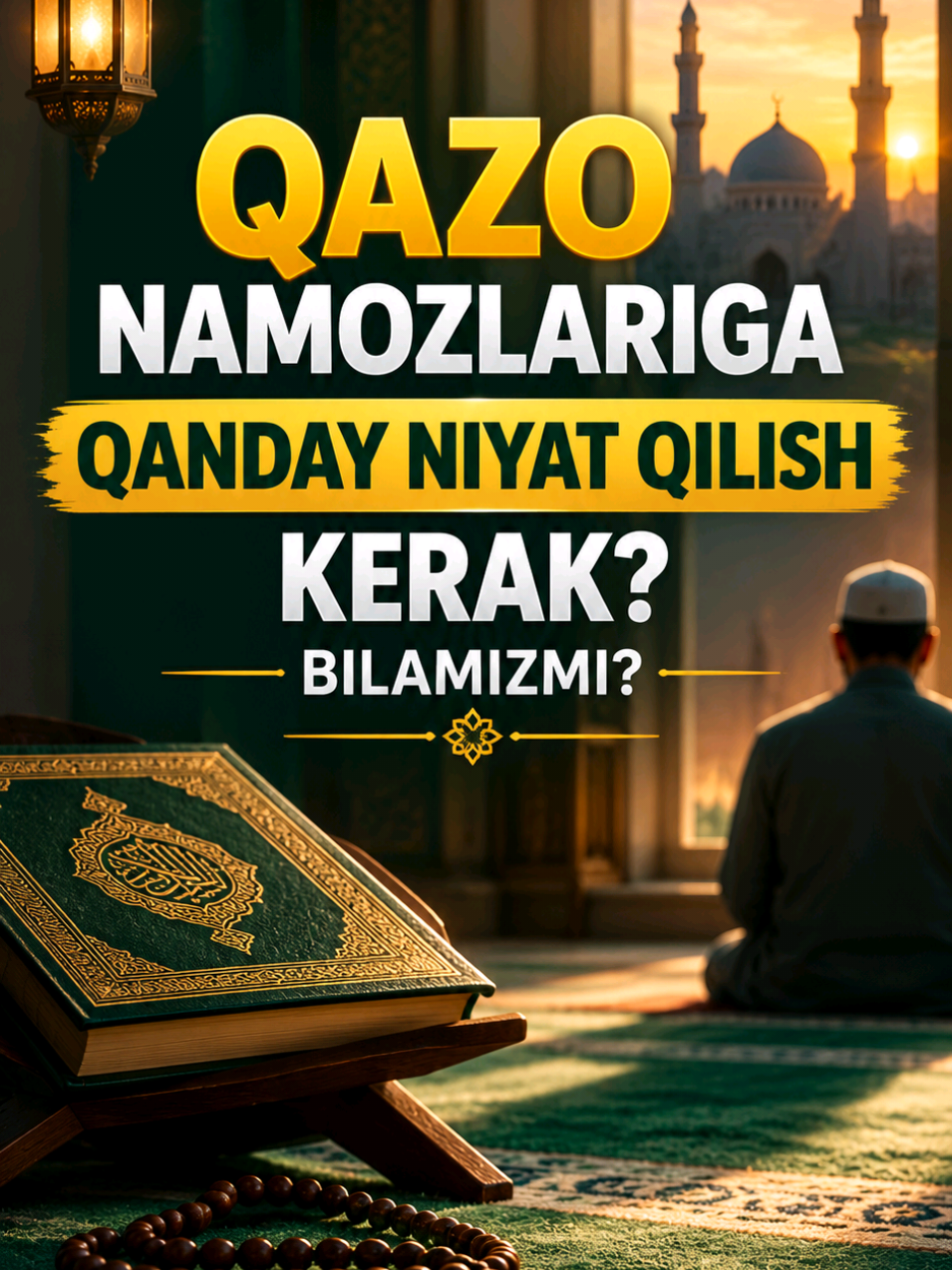 QAZO NAMOZLARIGA QANDAY NIYAT QILISH KERAK? BILAMIZMI? #qazonamoz #qazo #namoz 