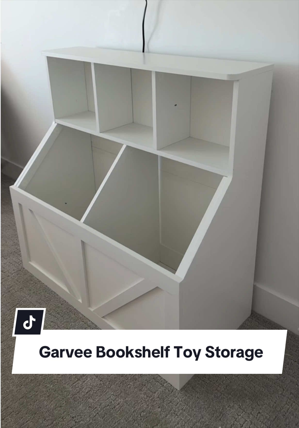 Garvee Kids Bookshelf Toy Storage Organizer With Spacious Tabletop & Anti-Tipping Device Waterproof Toddler Bookshelf 32