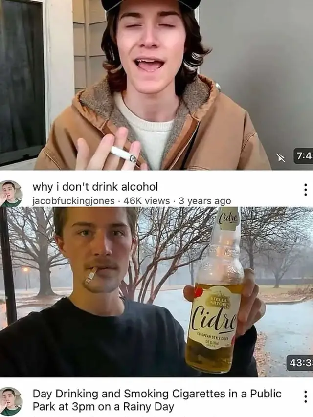 Character development of YouTubers. 