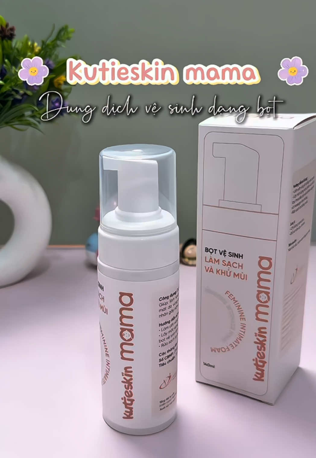 Bọt vệ sinh Kutieskin Mama dịu nhẹ, dùng êm nhe. Mẹ bầu mẹ bỉm tham khảo em này nhe nè #botvesinh #kutieskinmama #kutieskin #mebimsua #saleluongve 