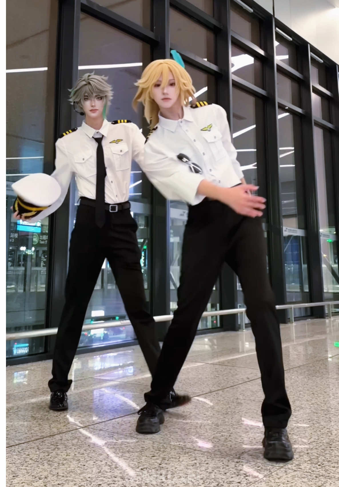谁能忍住不约闪身步啊…！ #alhaitham #kaveh   #GenshinImpact #コスプレ  #cosplay Ooc致歉