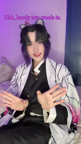You’re getting weak 🤭💜 I may be getting into Genshin again 😂 #kimetsunoyaiba #demonslayer #shinobukocho #shinobucosplay 