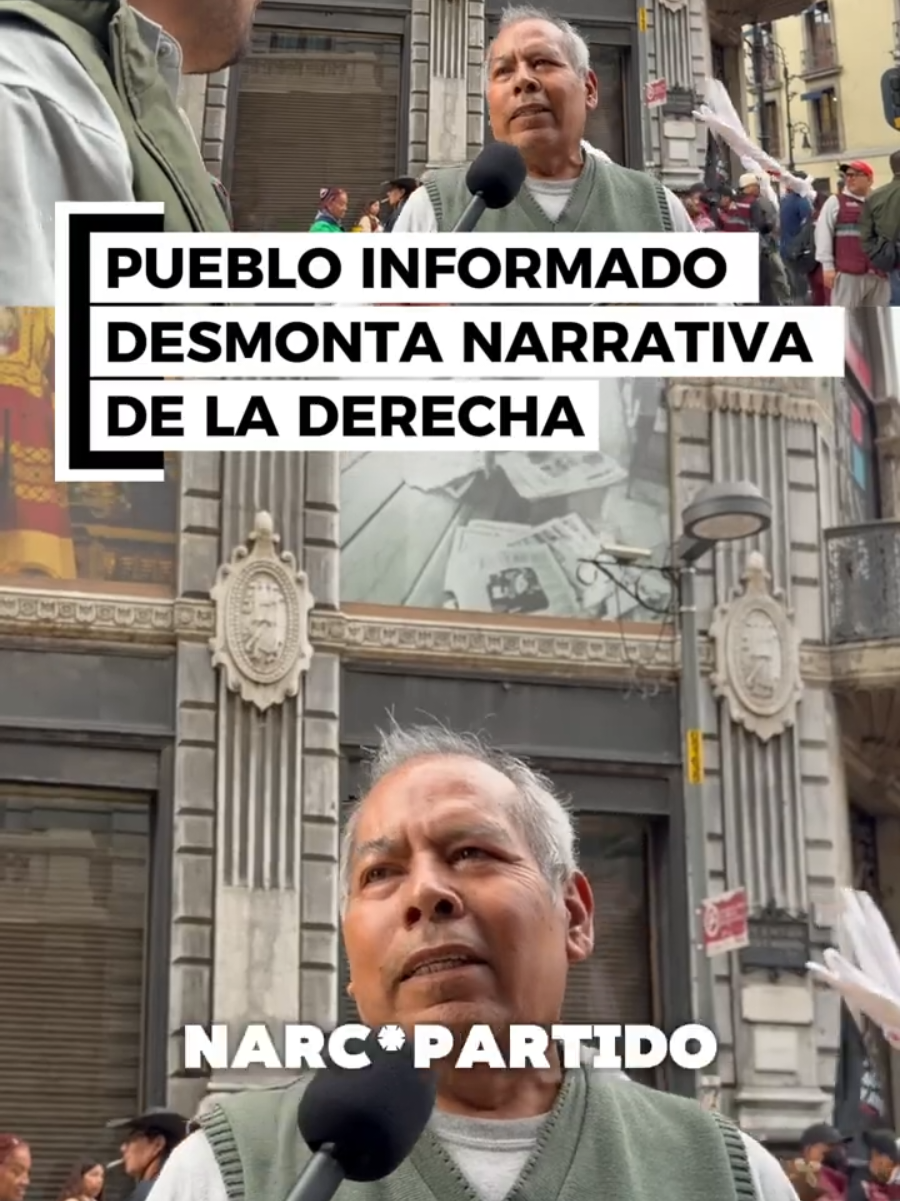 #Cobertura 👊 RECHAZA EL PUEBLO NARRATIVA DE NARC*PRESIDENTA Esta mañana el pueblo dejó claro que los conservadores están desesperados y las acusaciones contra Claudia Sheinbaum Pardo  y su gobierno de transformación no son más que pura narrativa. Los vende patrias no tienen argumentos y su única carta es implorar intervención. Nuestra cobertura disponible en nuestro canal de YouTube ▶️