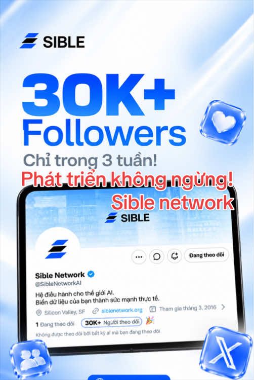 Phát triển không ngừng ! Sible network #sible #congnghemoi #ai 
