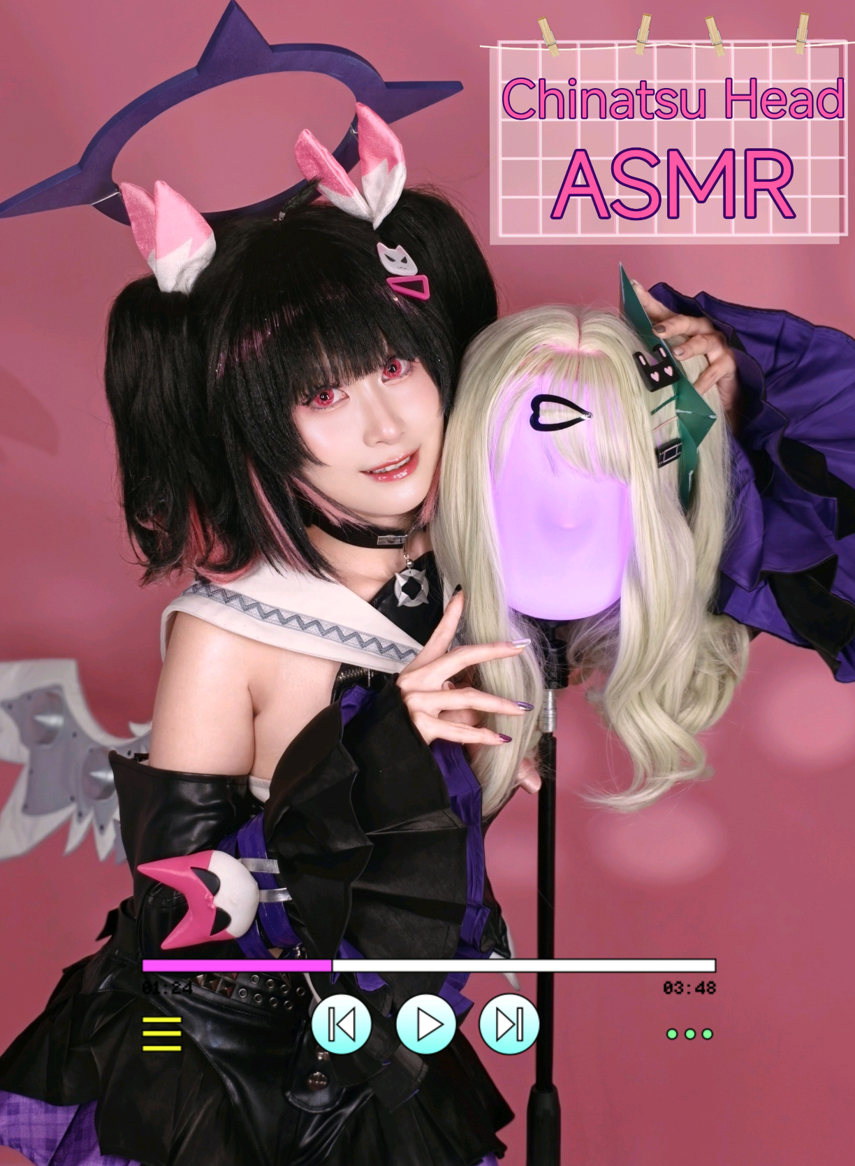 Angels of delusion newest member🩷 chinatsu head🪽 #asmr #zzzero #asmrsounds #asmrvideo #cosplay 