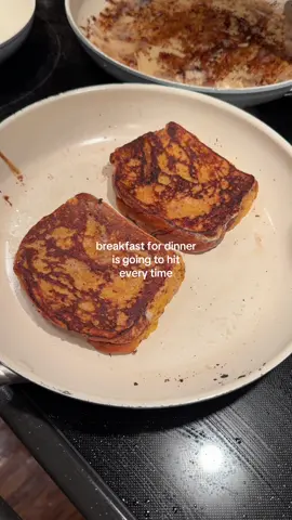 I can confirm the @Trader Joe's pumpkin brioche bread made into French toast is the best idea this fall! 🍂 #traderjoesfoodreviews #breakfastfordinner #breakfastideas 