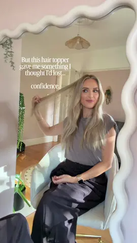 It’s cheesy but it’s so true. Hair loss is a lonely scary place and I spent years desperately doing anything I could to save my hair.  Extensions made my hair worse and I spent SO much time trying to tame my hair into blending in but it was so painfully obvious. For the first time since I was in high school, I have no hair worries and my confidence has soared. I don’t have to stress about my hair - wearing toppers and wigs have taken away all that time fretting and researching. I can  just get on with my life..and have beautiful hair too ⚡️ @Lusta Hair  #hairtopper #hairlossproblem #perimenopausesupport #hairthinning