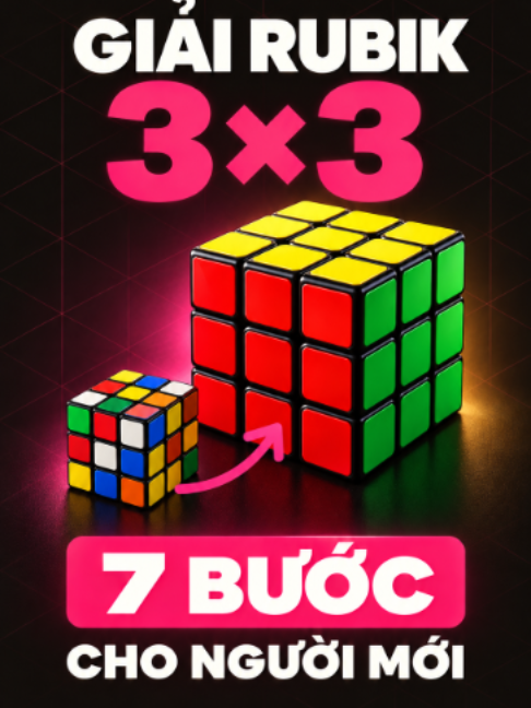 Xáo tung Rubik rồi không biết bắt đầu từ đâu? 🧩 Đây là 7 bước giải Rubik 3x3 theo tầng, với mô phỏng từng nước xoay. Lưu lại và tạm dừng ở bước bạn đang luyện. Mình dùng AI cho giọng đọc và nhạc nền, còn hình 3D được dựng bằng code. Follow nếu bạn muốn xem cách làm những video như thế này bằng AI. #Rubik #Rubik3x3 #LamVideoAI #UngDungAI
