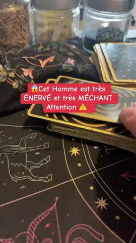 Attention ⚠️  Cet homme méchant est très énervé et pense à te détruire 💔 #tiragedecartes #tiragemdecartas #tiragesentimental #retouraffectif #intuition 