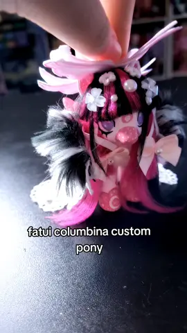 she is with her new owner now!!! im so proud of this custom she really embodies her #mlpcustoms #GenshinImpact #columbina 