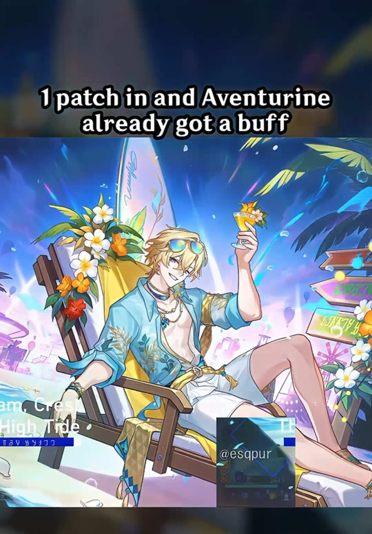 1 patch in and Aventurine already gets a buff 💀 #HonkaiStarRail #hsrguide #hsrcreators #Pearl 