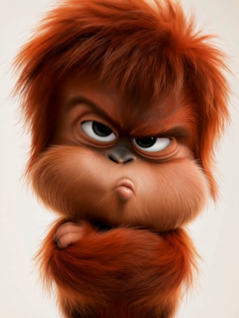 Live Wallpaper | Fine… One Kiss 💋 #orangutan #kiss #funnyanimals #livewallpaper #grumpymood #silly #sassylove #cartoonstyle #smooch