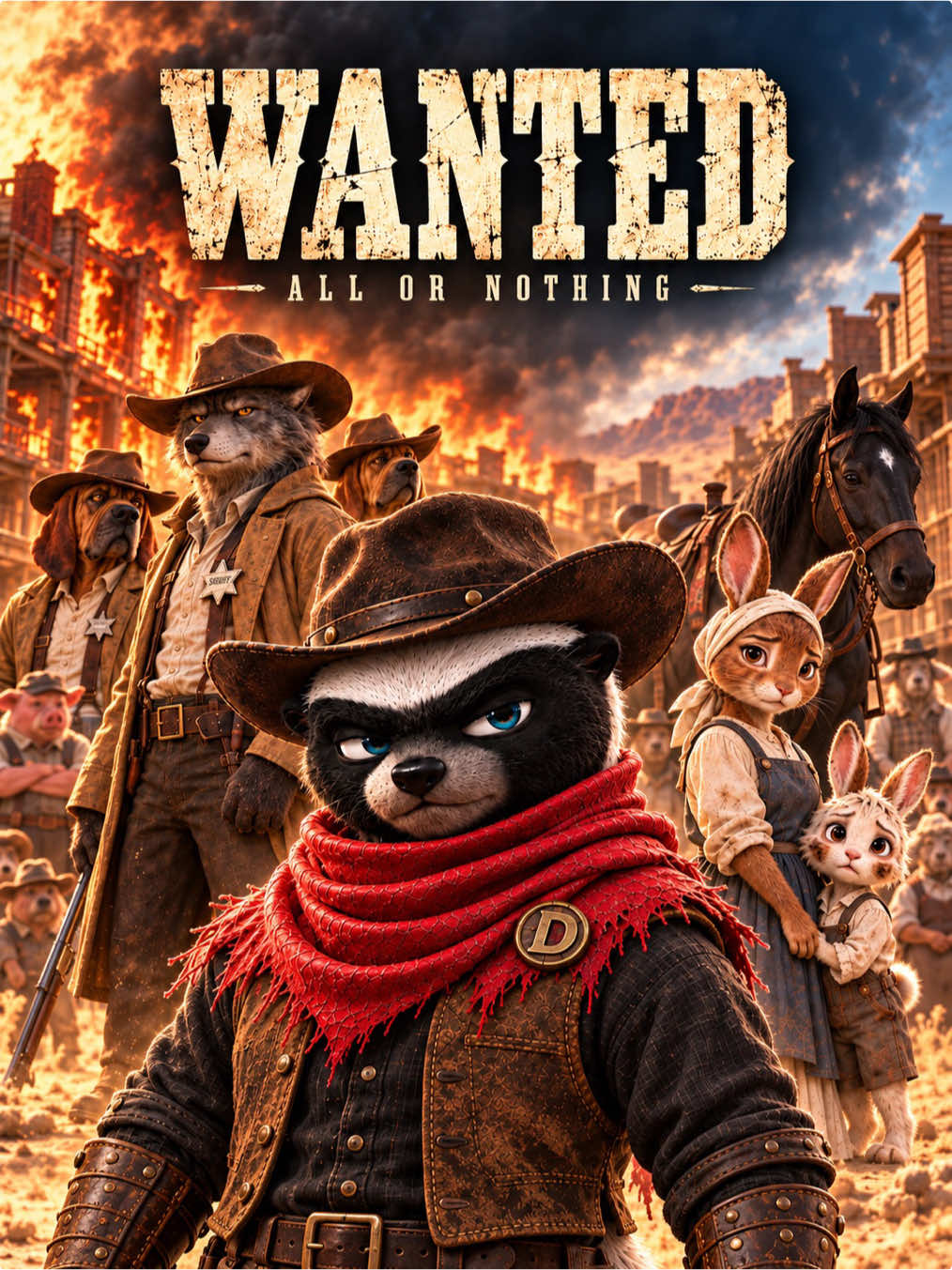 I can outrun a badge. I can’t outrun my conscience. #Pommikox #AllOrNothing #OriginalCharacter #wanted #usa_tiktok 