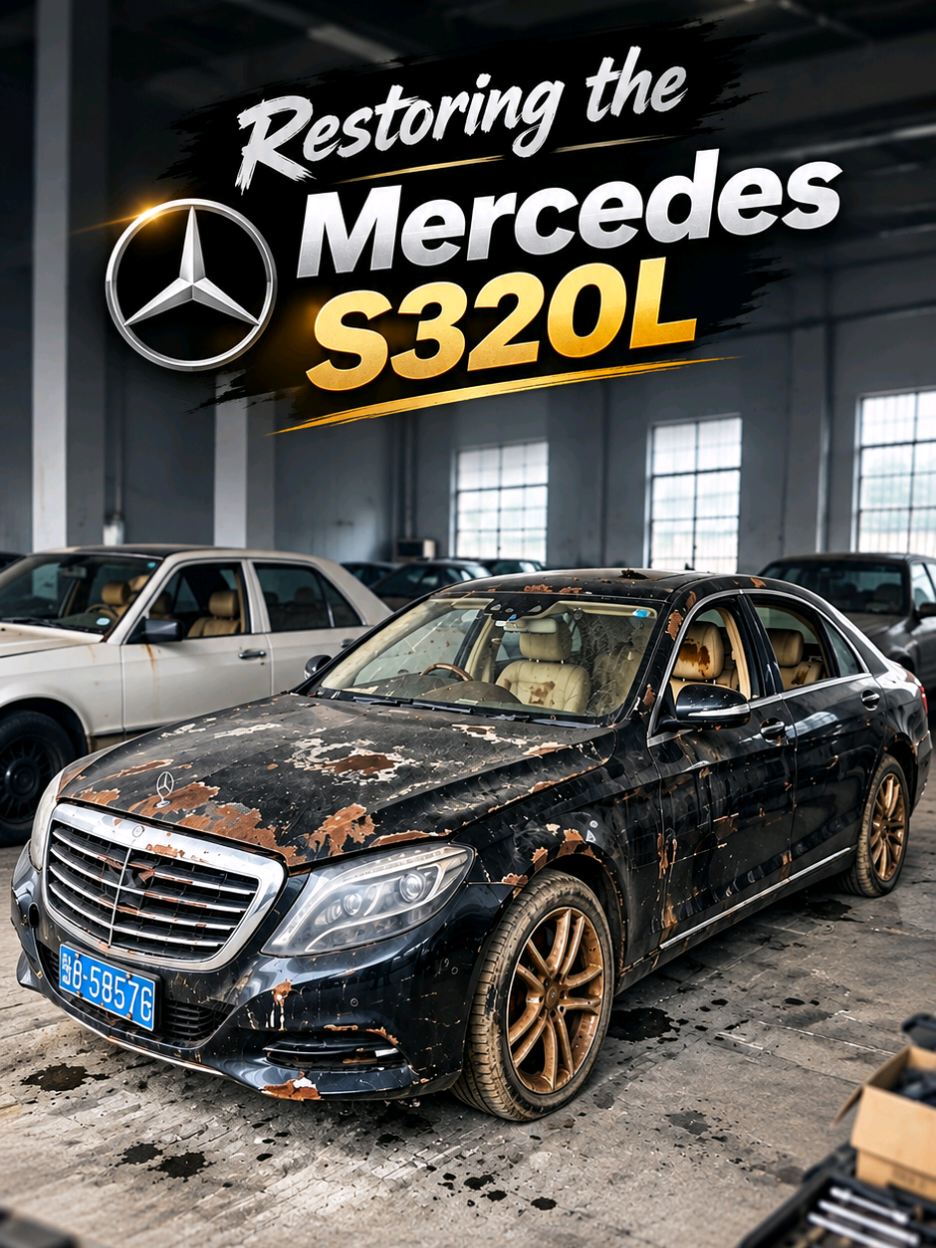 Part 1: Restoring a 10+ Year-Old Mercedes S320L Into an AMG-Style Masterpiece #carrestoration #mercedes #carrepair #mercedessclass #mechanic 