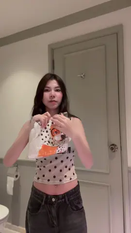 #เสื้อแขนยาวซีทรู #แมทชุดน่ารักๆ 