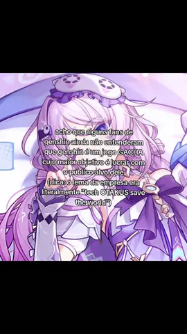 eu acho hilário o povo reclamando das tropes de anime mais ÓBVIAS o possível nesse jogo, tipo, como assim vc tá chocado q tem TSUNDERES NO JOGO??? ou que a columbina 