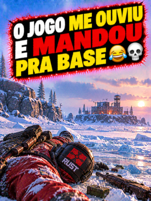 O JOGO ME OUVIU E MANDOU PRA BASE 😂💀 #Rust #rustgameplay #rustclips #rustgame #gaming