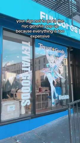 i left empty handed because i’m just poor 😹 but seriously i couldn’t afford a $19 acrylic keychain . #teyvat #teyvatgoods #nycpopup #nyc #GenshinImpact 