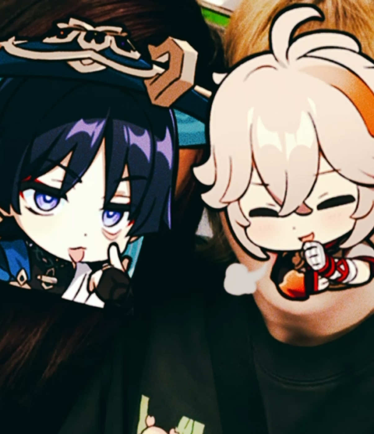 HAPPYYYY ONE ENTIRE YEAR OF BEING GFS AND YURIII HEHE @anna🎐 ILYSMMMM art: ikite_oshi , mamayouji , tahut0_fu , woon_silver #GenshinImpact #genshinimpactedit #kazuscara #kazuha #scaramouche 