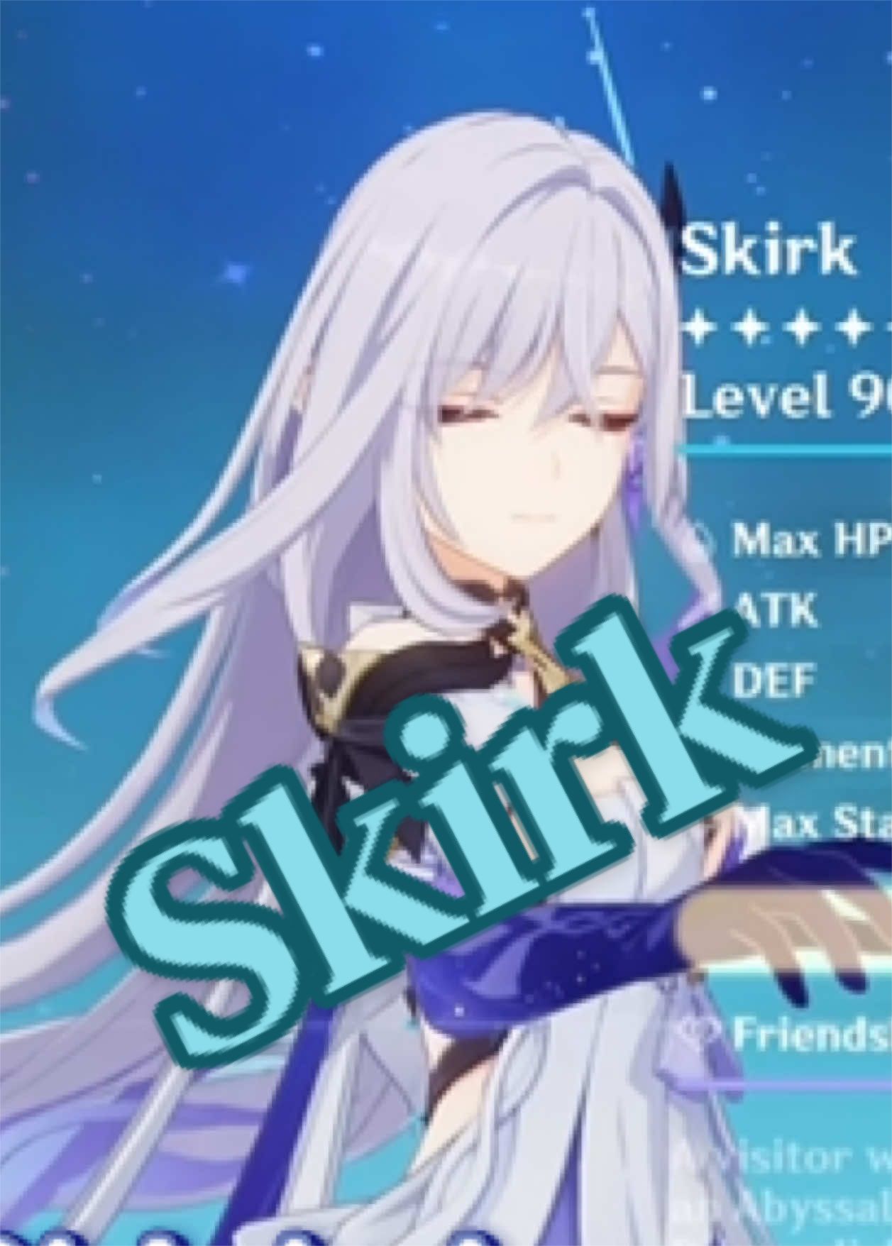 Might be a little overlapped on crit rate idk… #skirk #GenshinImpact #hoyocreators #meme #joke