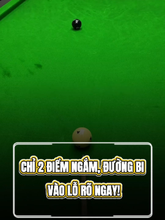 Chỉ 2 điểm ngắm, đường bi vào lỗ rõ ngay! 🎱 #bida #bilard #kythuatbida #meobida #bida8ball