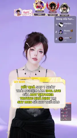 Biểu cảm của cổ đã cỡ đó, Mọi người vô ngay Sky Mars để hóng thành quả nha ✨✨✨ #skynews #idollive #livestream #skymars #truongnhadinh 