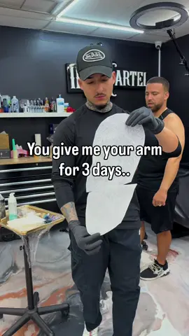 27+ hours on this half sleeve, only the strong survive⚔️ To book text (786)623-1180 with any inquiries📲 #tattoo #tattooideas #tattootiktok #tattooed 