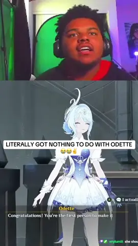 Now Odette 😭😭 cause Signora got a black mask don’t mean you can go be like Jax 😭 #hoyocreators #yahniqt #zzzero #GenshinImpact 