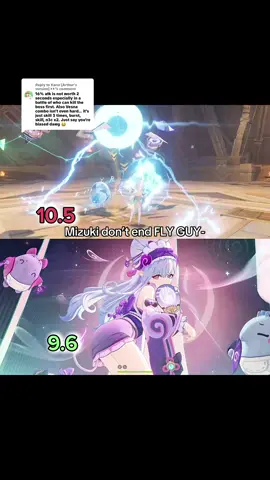Replying to @Karol [Arthur’s version] 👀 so even with the “combo” this insect STILL couldn’t outdo mother 🤣 mizuki hand her the meds  - #foryoupage #genshin #genshinimpactshowcase #mizuki #viralfyp 