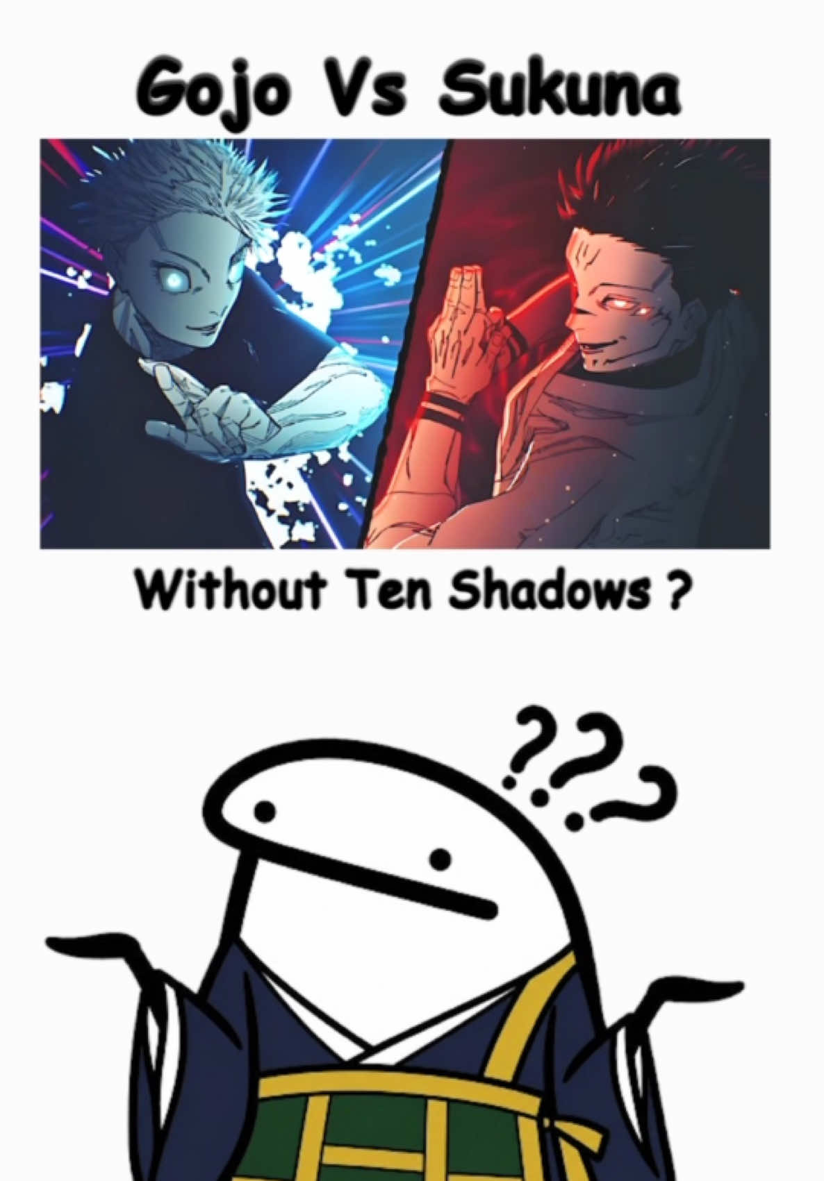 Gojo Vs Sukuna Who Would Win Without Ten Shadows Explained Jujutsu Kaisen #fyp #jjk #tiktokgrowthchallenge #anime #animetiktok 