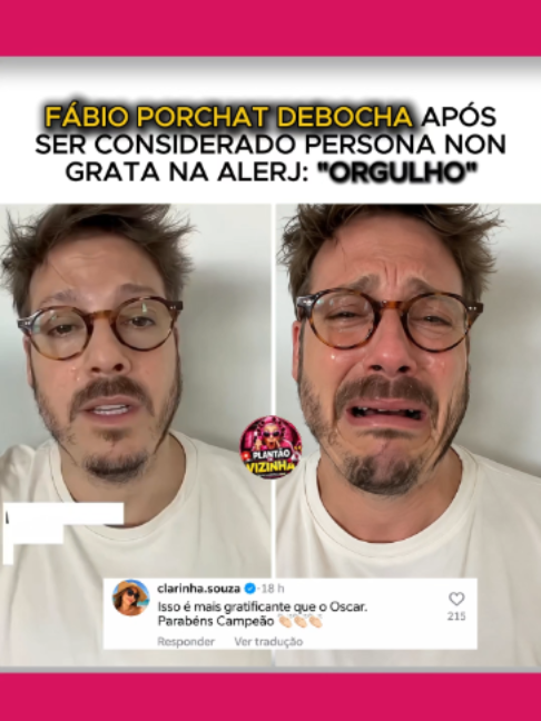 @fabioporchat | FÁBIO PORCHAT DEBOCHA APÓS  SER CONSIDERADO PERSONA NON  GRATA NA ALERJ: 