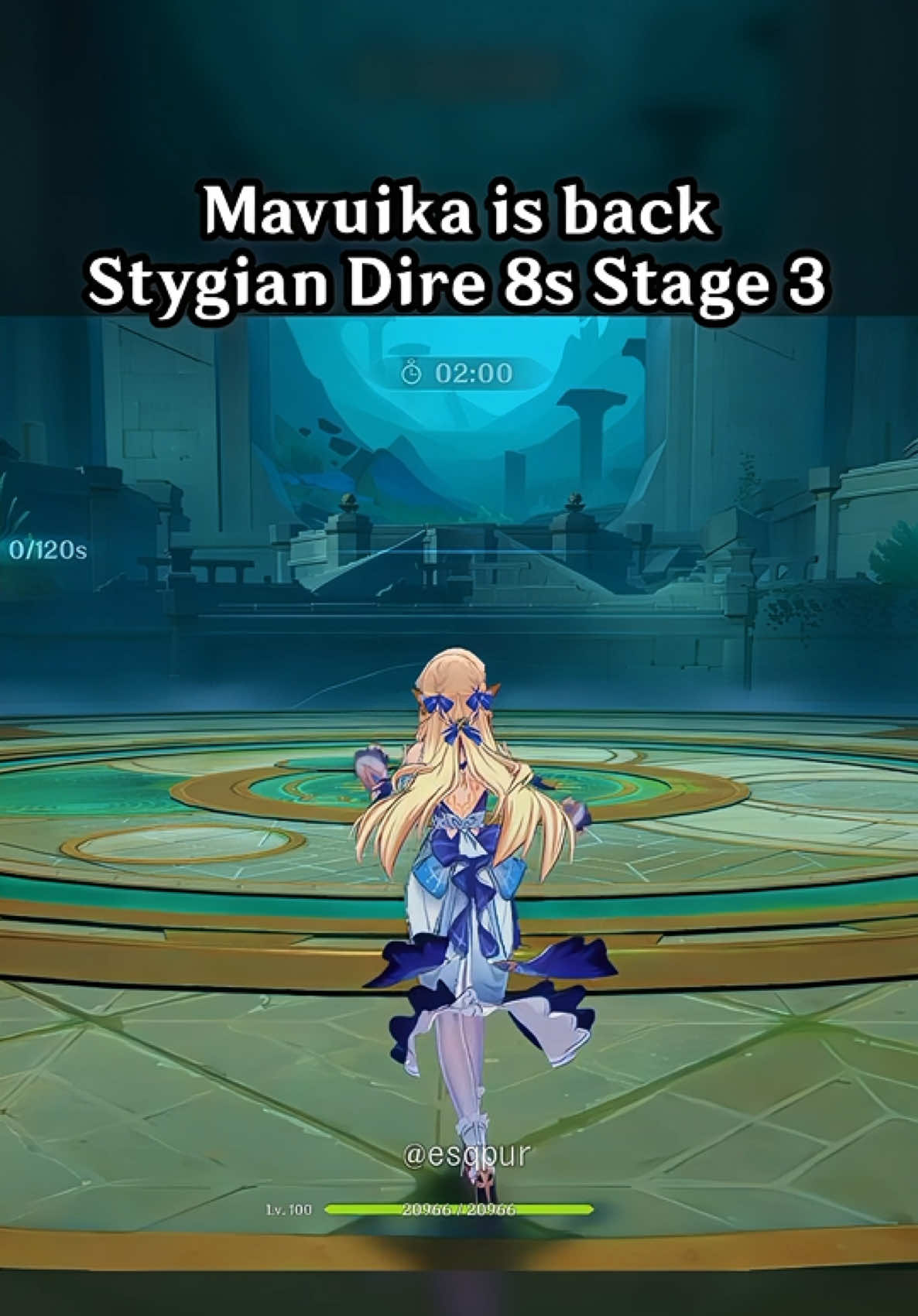 Mavuika is back! Stygian Dire 8s Stage 3 #GenshinImpact #hoyocreators #Mavuika 