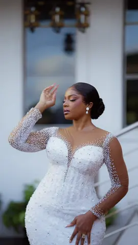 She looked every bit the part. Beautiful glam, beautiful styling, beautiful execution. Loved capturing this one with an amazing team. 👗: @Reina Couture | BridalDesigner  Hair stylist: @Lagos hairstylist  💄: @Makeup artist in Abuleegba/lag  #bridal  #bridalcontent  #bridalcontentcreator  #bridalcontentcreatorinlagos  #preweddingvideo 