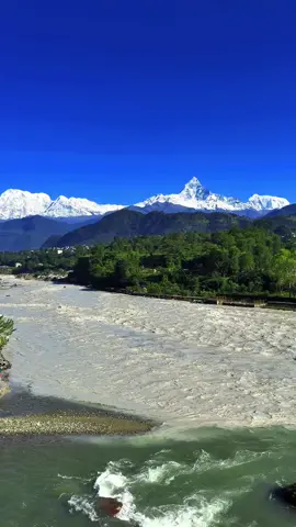 Where the river flows, the mountains rise, and adventure begins. 🏔️🌊✨ #Nepal #MountainViews #NatureVibes #fyppppppppppppppppppppppp #ExploreNepal