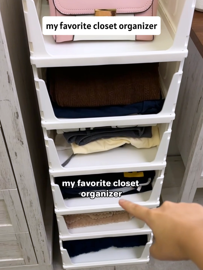 Jeans here, sweaters there, T-shirts over here… suddenly getting dressed is way less annoying 😂 #ClosetOrganization #ClosetStorage #OrganizationHacks #HomeOrganization #TikTokShop