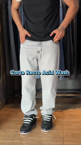 👁️‍🗨️Jeans Corte Recto Acid Wash👁️‍🗨️ La versatilidad hecha una prenda.  #jeans #modamasculina #fyp 