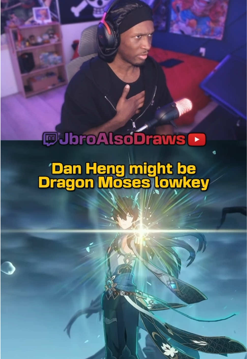 Dan Heng might be Dragon Moses 😭🔥 (Honkai Star Rail reactions on YT) #Jbroalsodraws #HonkaiStarRail #honkai #reaction #danheng 