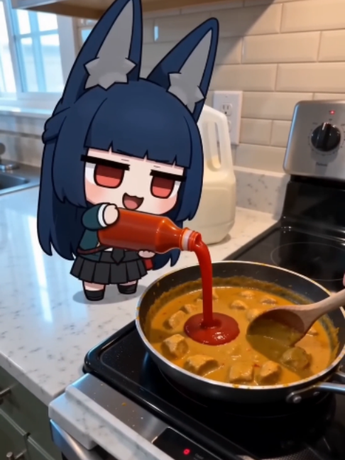 Miyabi tried to help me cook 🥺 #zenlesszonezero #zzz #miyabi #fyp