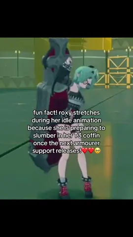 this is such a cute detail omg! #zzz #hoyoverse #zzzero #roxy #zenless 