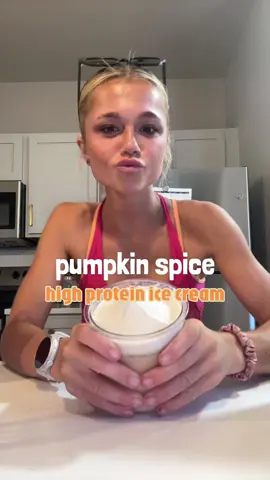 PSL season but make it high protein ice cream 🎃🍦✨ My healthy Pumpkin Spice Ninja Creami is officially on REPEATEEEEE 🤌🏼🤎 creamy, cozy, packed with protein & literally tastes like fall in a pint!!!  SAVE THIS for your next Creami creation because she is a 10/10  RECIPE: 1 cup milk (of choice) 1 scoop pumpkin pie protein @Legion Supplements  2 big spoons of pumpkin spice @PBfit  1 tbsp vanilla jello powder 1 tbsp maple syrup  1 tsp cinnamon 1 pinch salt  #NinjaCreami #PumpkinSpice #HighProteinRecipes #HealthyDessert #ProteinIceCream 