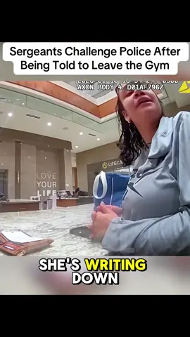 Sergeants Challenge Police After Being Told to Leave the Gym #cops #bodycam #police #viralvideo 